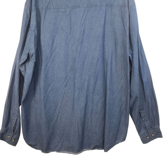 PAUL McCARTNEY US 2005 TOUR DENIM button up SHIRT COTTON HERITAGE xxl - Picture 12 of 14